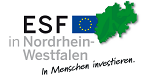 Logo Europäischer Sozialfonds (ESF) in Nordrhein-Westfalen