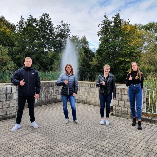v. l. n. r.: Lukas Ehmig, Victoria Petri, Merle Engelbracht, Johanna Bergner. Jule Grote konnte leider beim Fototermin nicht anwesend sein.