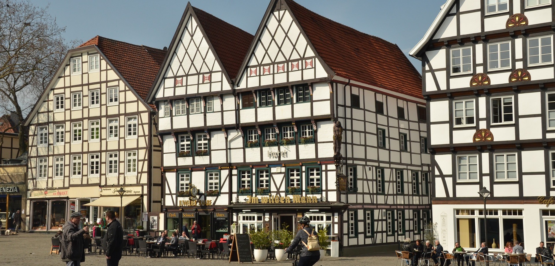 Fachwerkhäuser am Marktplatz in Soest. Quelle: Pixabay